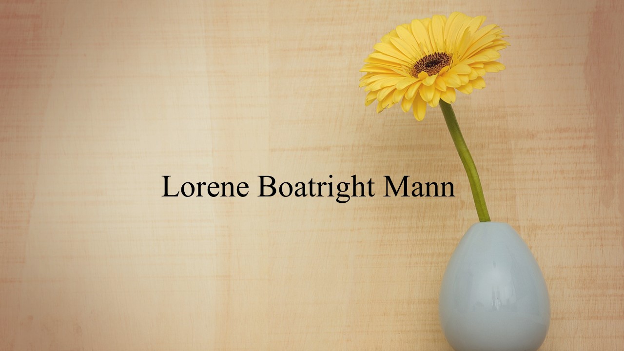 Obituary: Lorene Boatright Mann